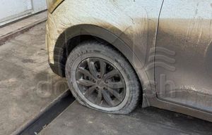 Очередная порция проколотых шин у ростовских автомобилистов