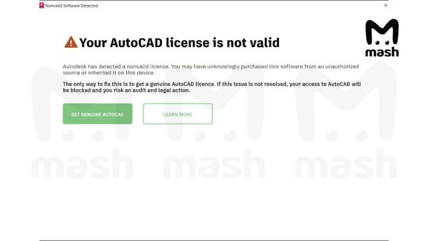 В России перестали работать пиратские версии AutoCAD